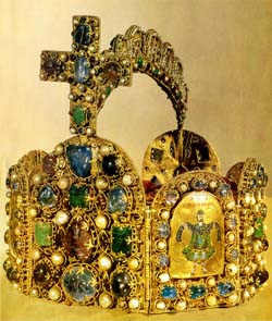 The golden crown of the Holy Roman Emperor